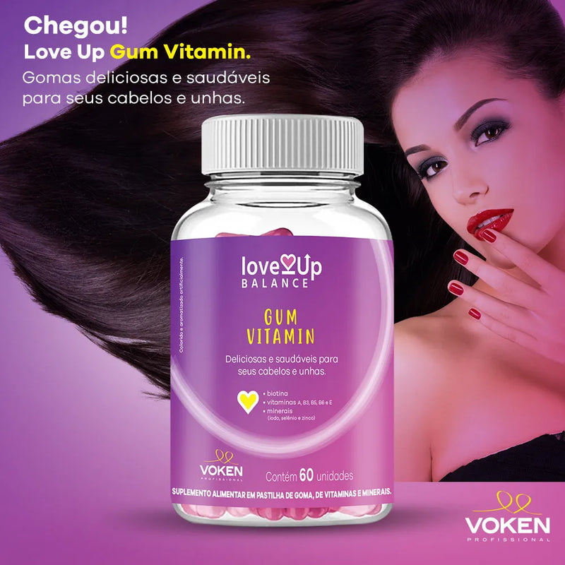 Love UP Gum Vitamin 6 Potes com 60 unidades cada
