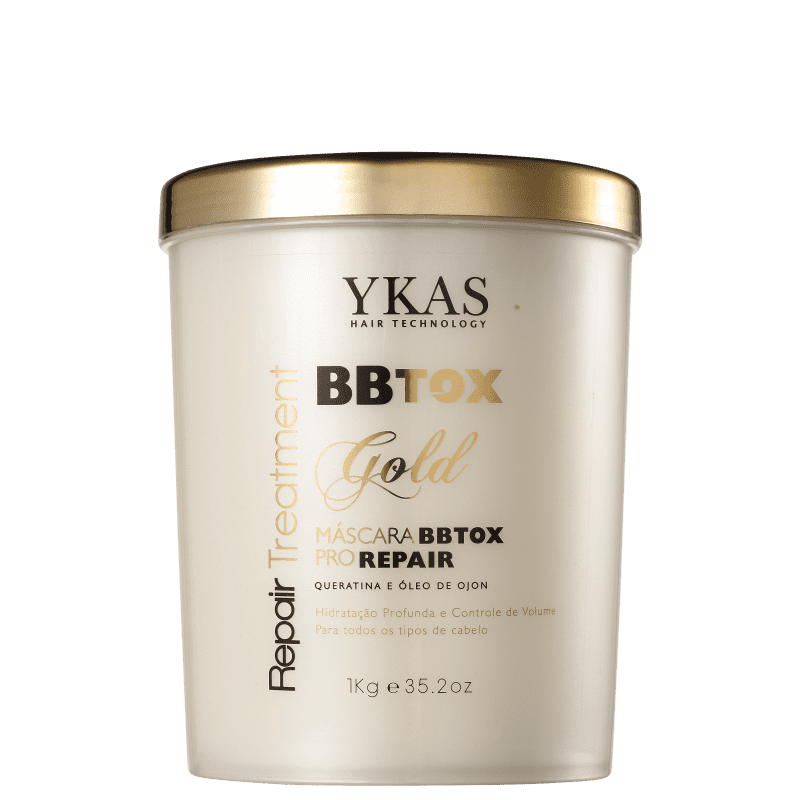 Ykas BBtox Gold Máscara Realinhamento Capilar Pro Repair 1Kg